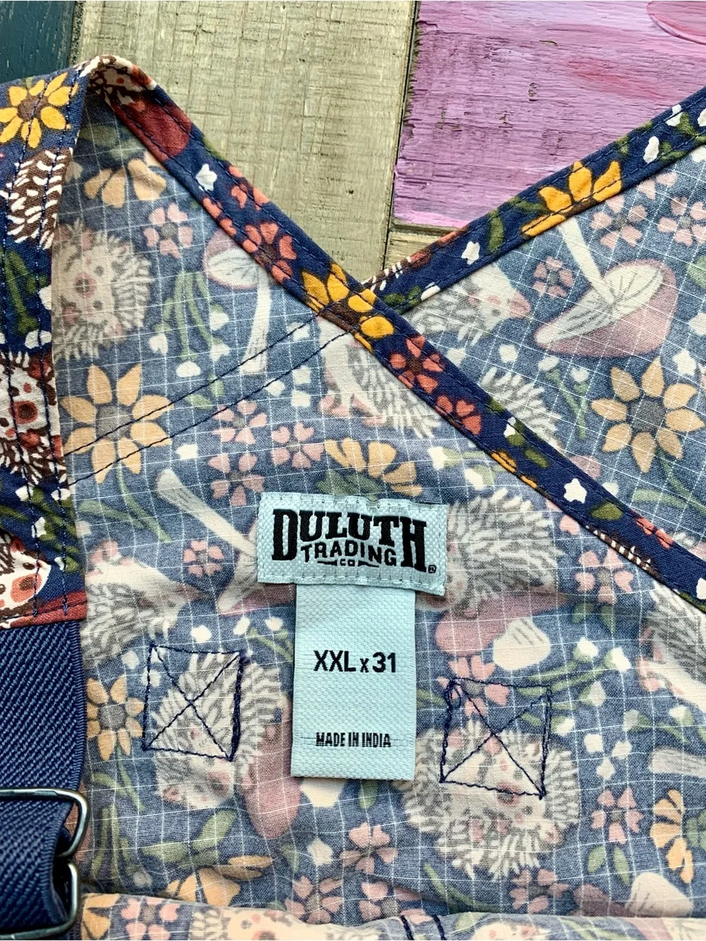 NWT Duluth XXL x31” Heirloom Gardening Bib Overalls Dusk Blue Fall Hedgehog Bibs - Picture 2 of 8